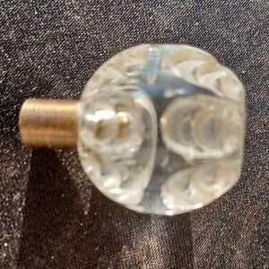 Vintage finial glass for light fixture beautiful ornament accent